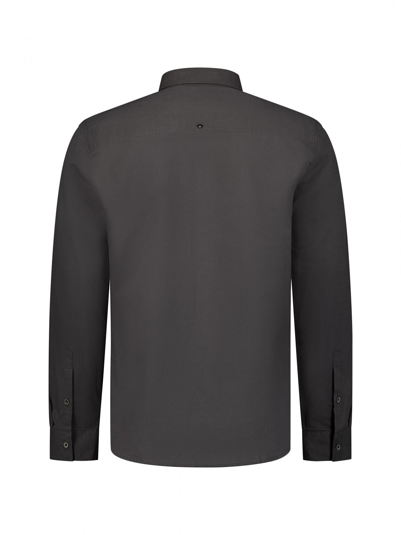 Shirt van linnenmix | Dark Steel