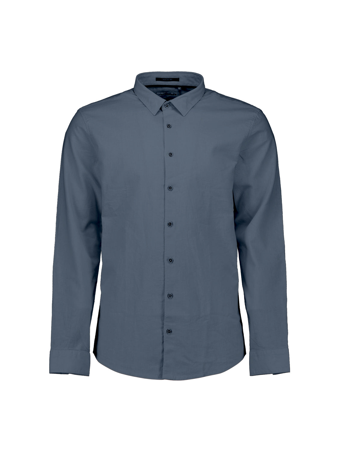 Linen blend shirt | Sky