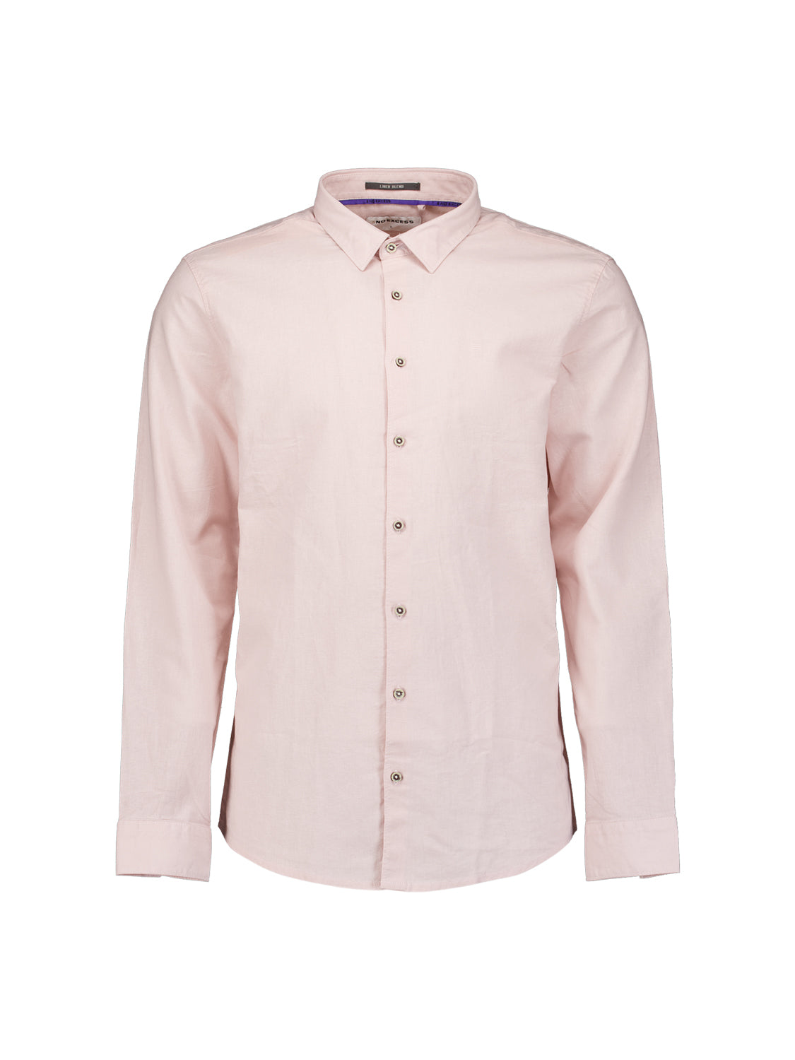 Linen blend shirt | Soft Pink