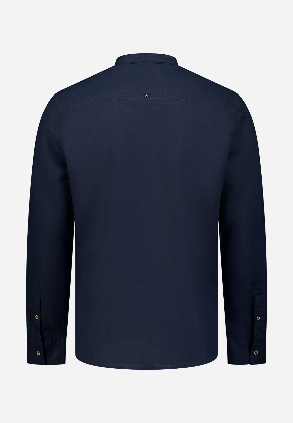 Linnen overhemd met opstaande kraag. | night