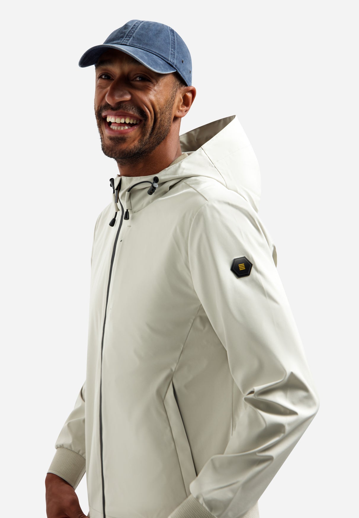 Hooded zomerjack | Stone