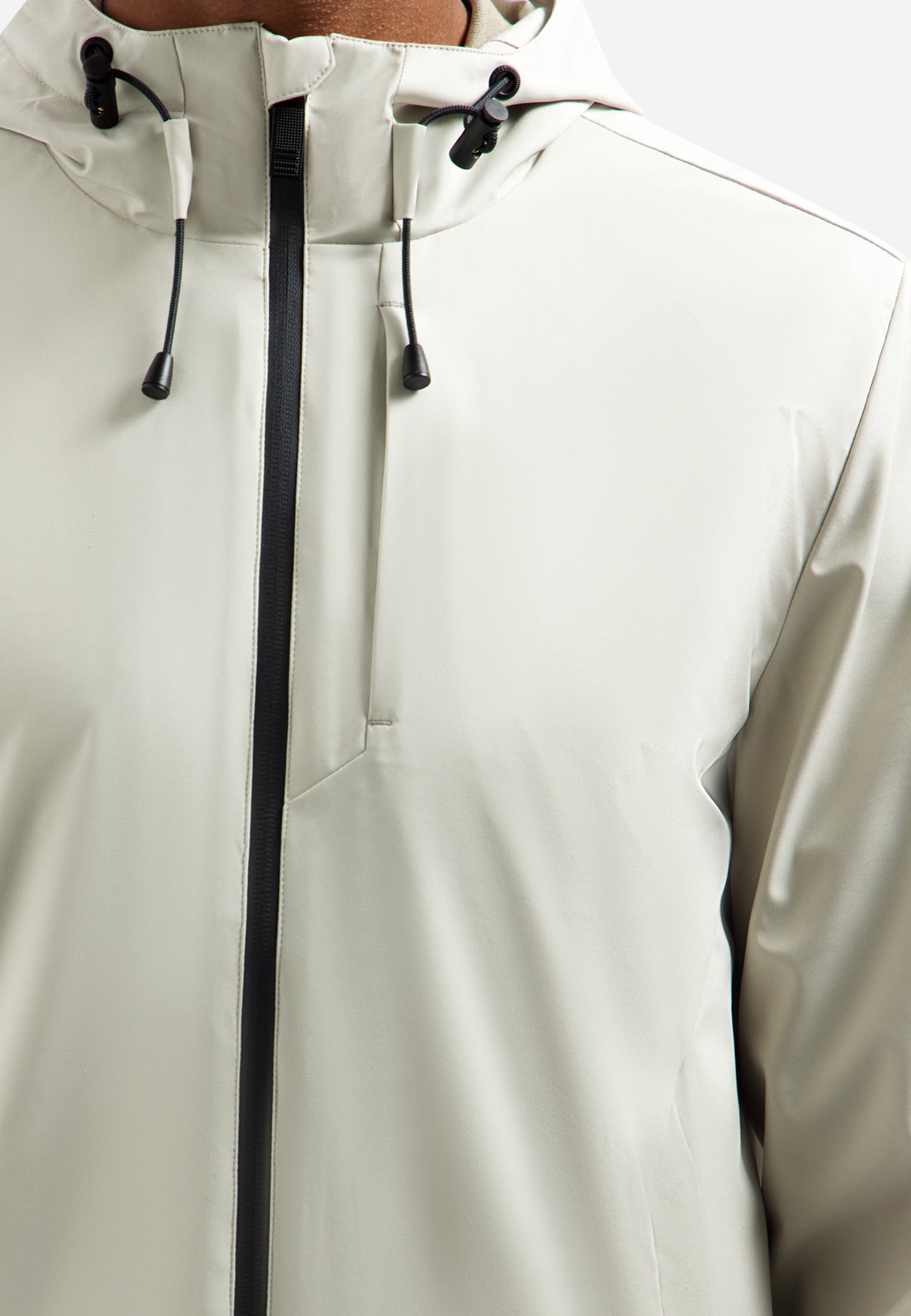 Hooded zomerjack | Stone