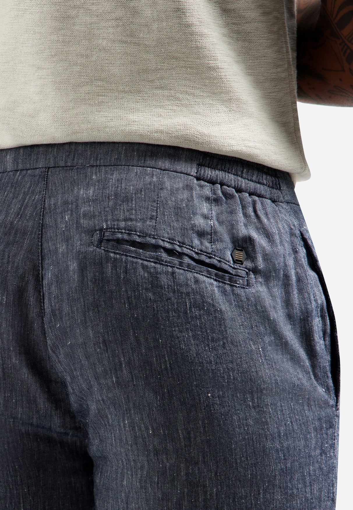 Pantalon en lin mélangé | Night