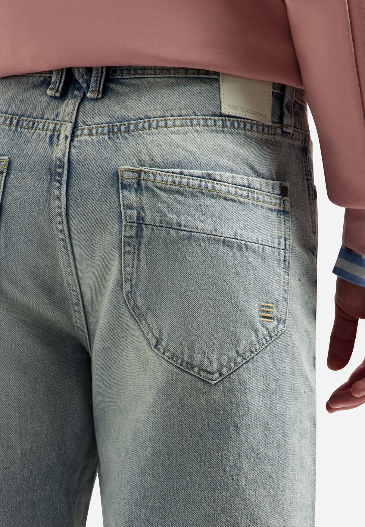 Short en denim décontracté | Stone Used Denim