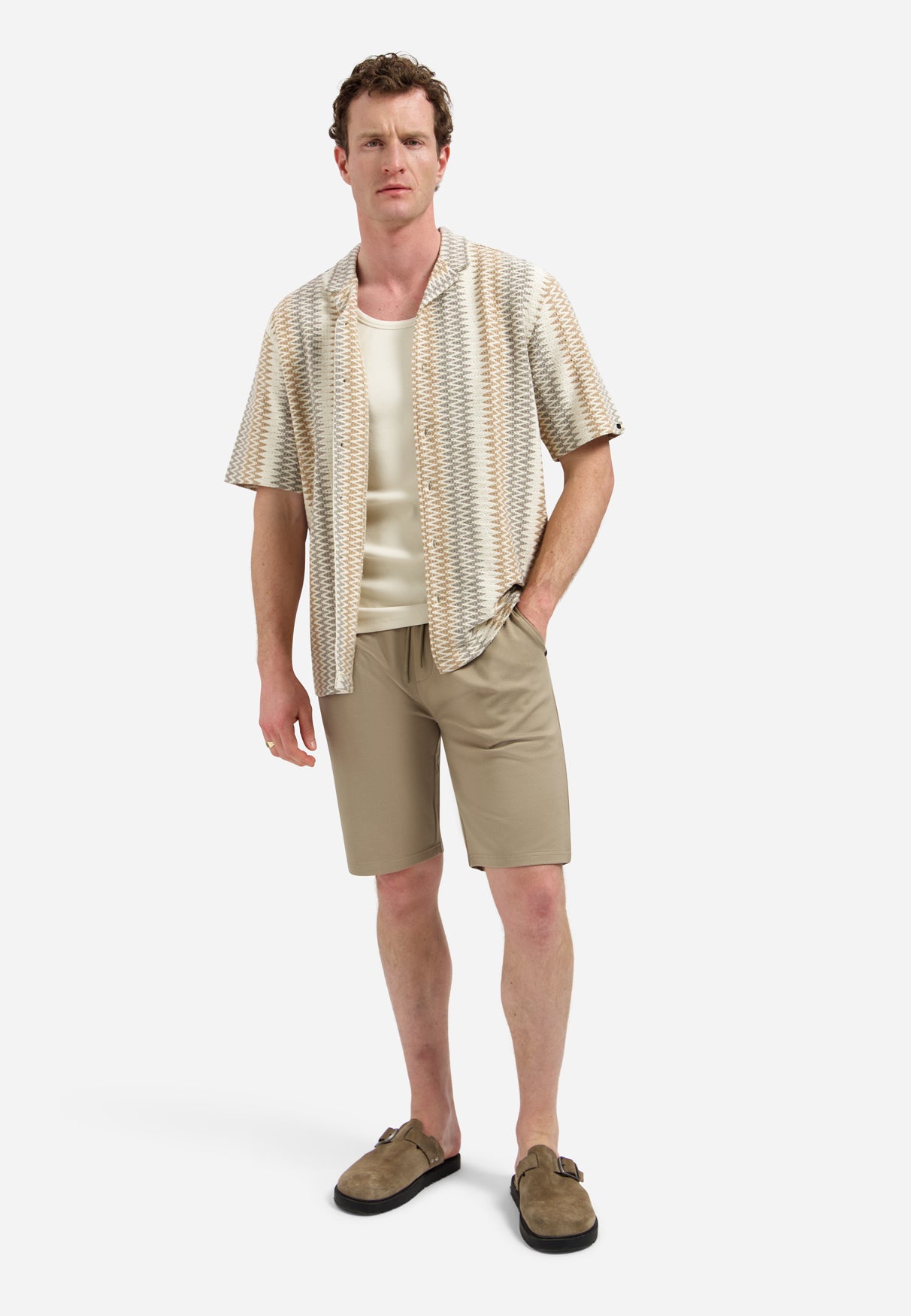 Jersey shorts | Taupe