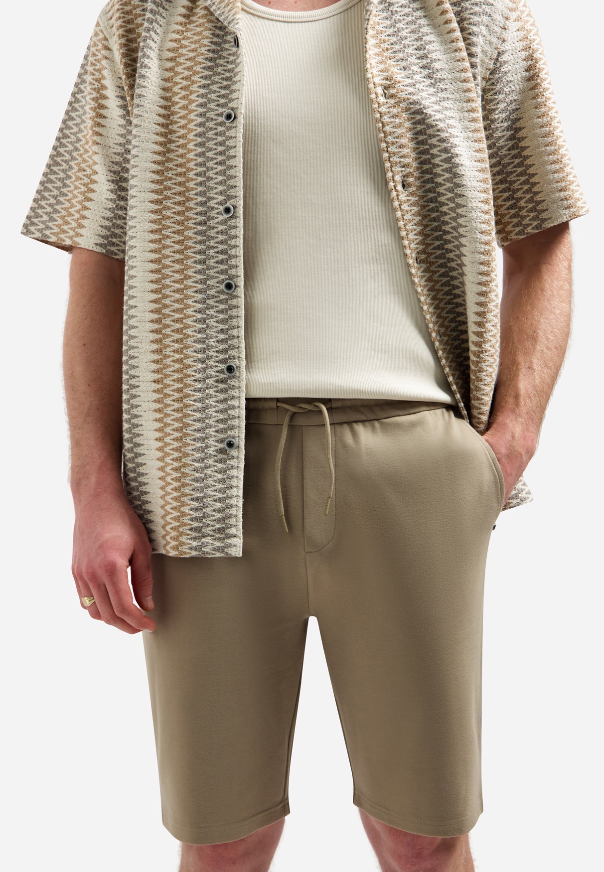 Short en jersey | Taupe