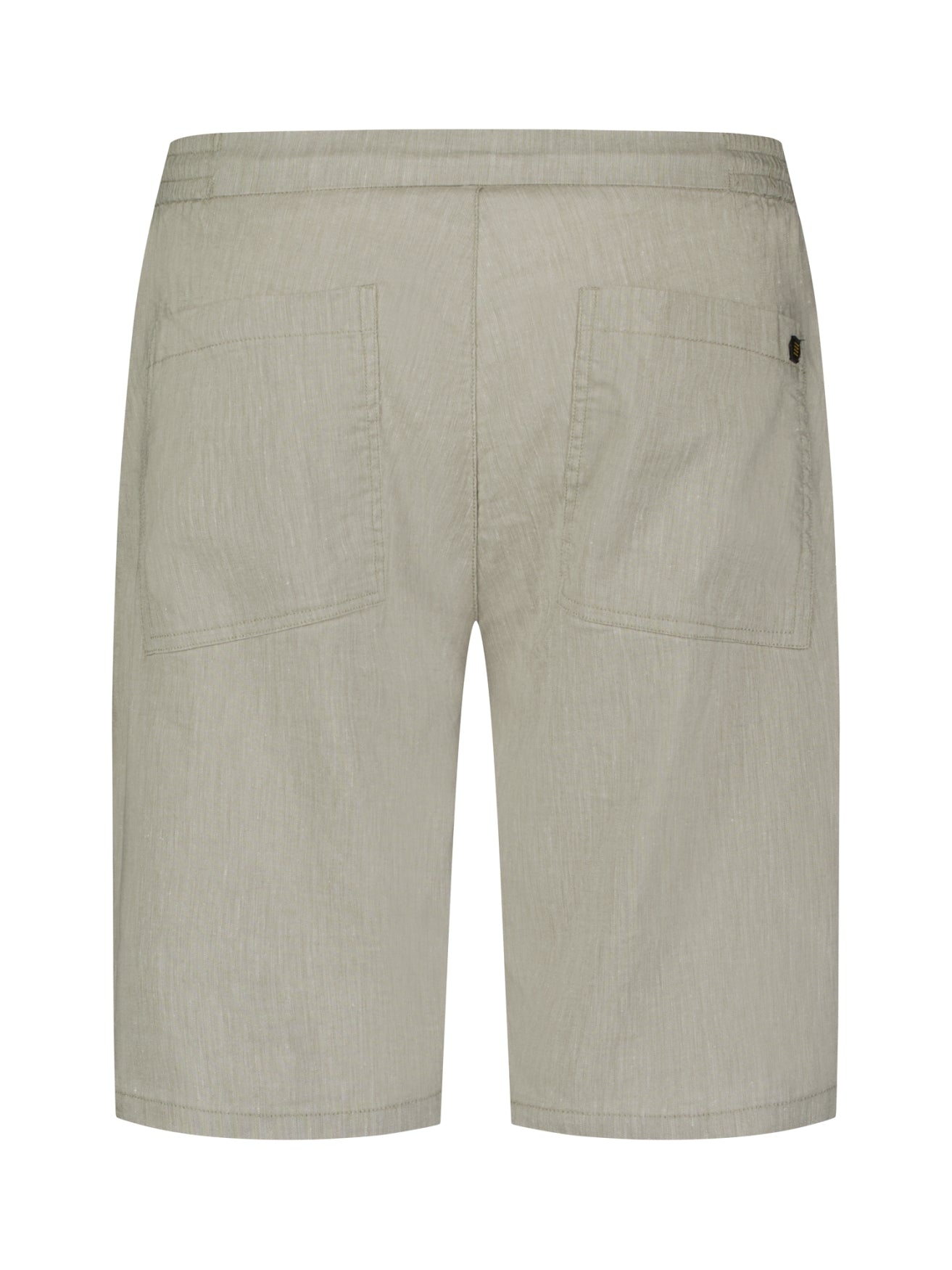Chino shorts with linen | Taupe