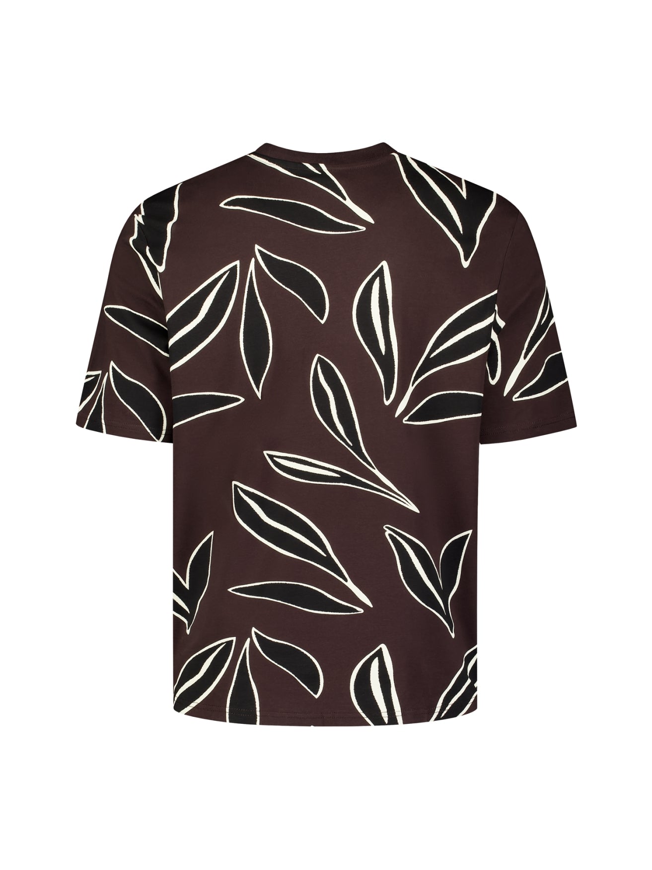 T-shirt met korte mouwen en print | Dark Brown