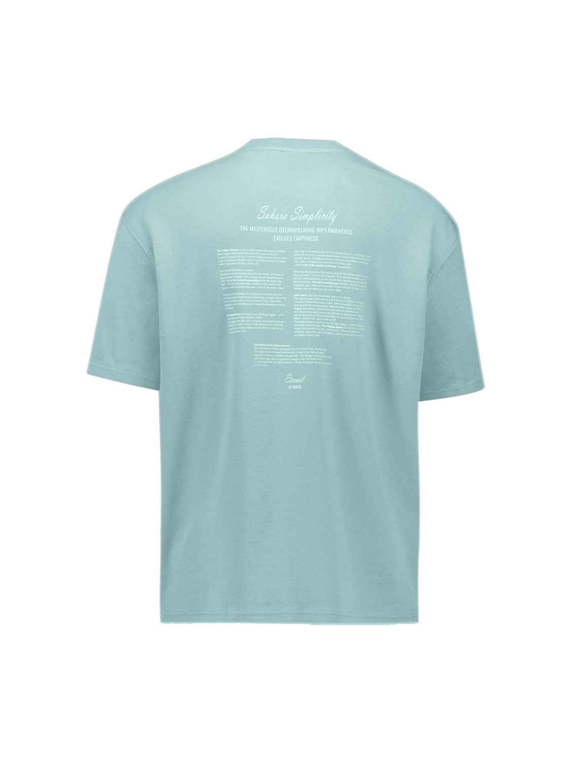 T-shirt à col rond, manches courtes et imprimé dans le dos | Seablue