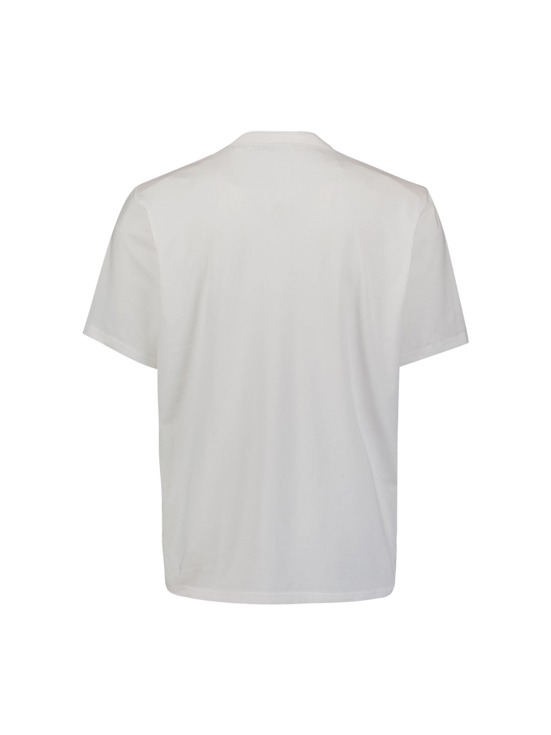 T-shirt met ronde hals en korte mouwen met print | White