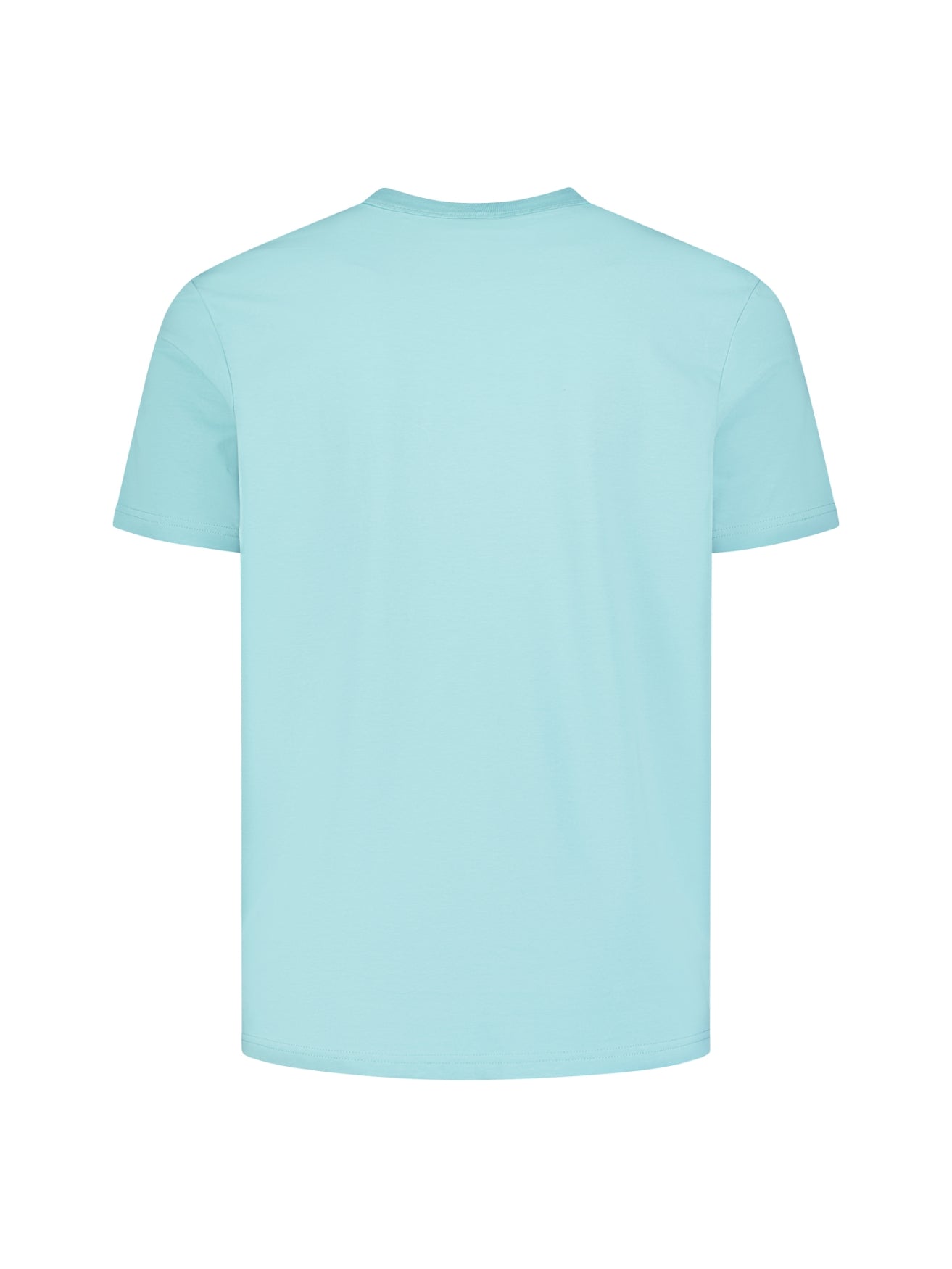 T-shirt rayé à col rond et manches courtes | White