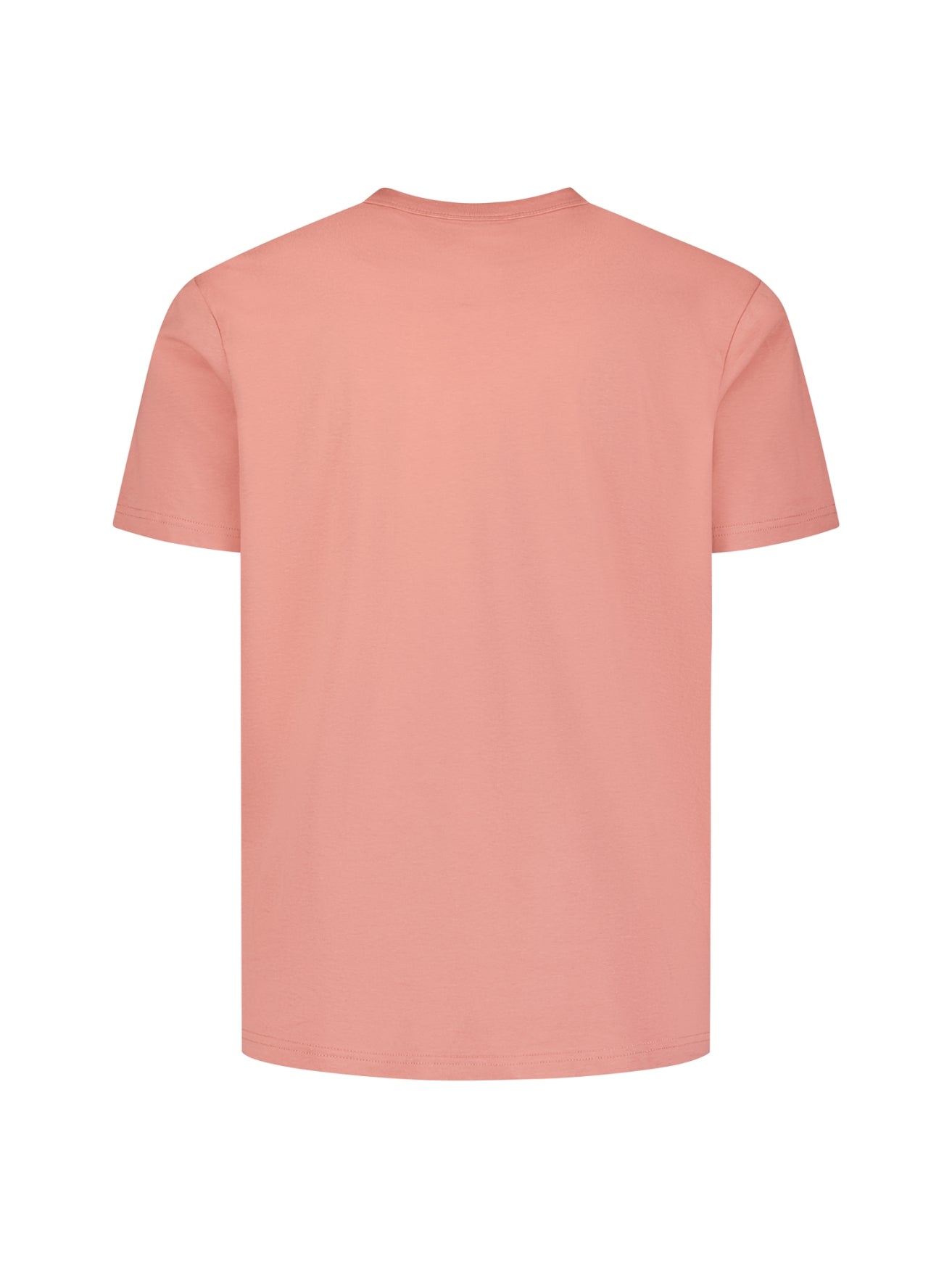 T-shirt met ronde hals en korte mouwen met print | Coral