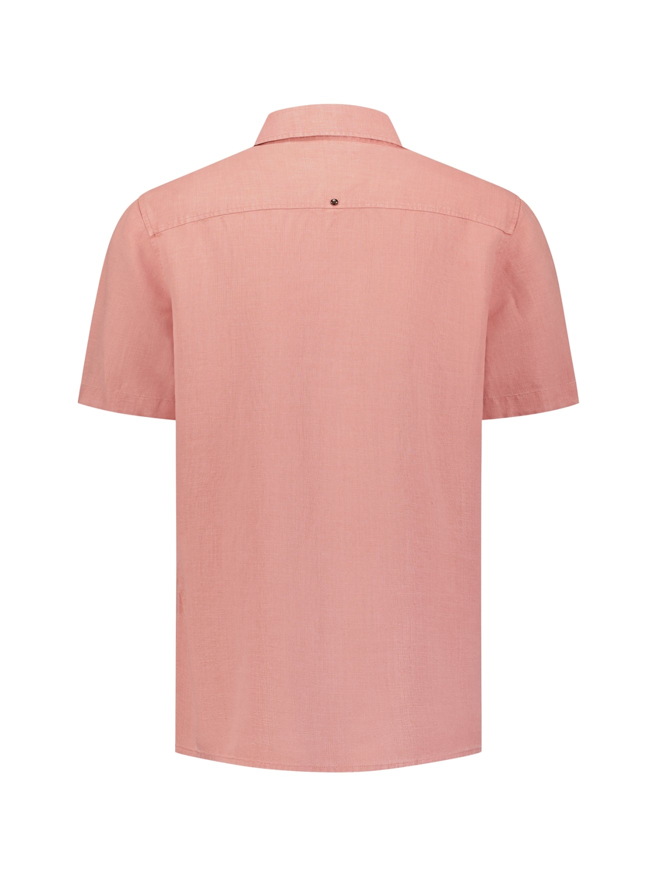 Chemise en mélange de lin à manches courtes | Coral