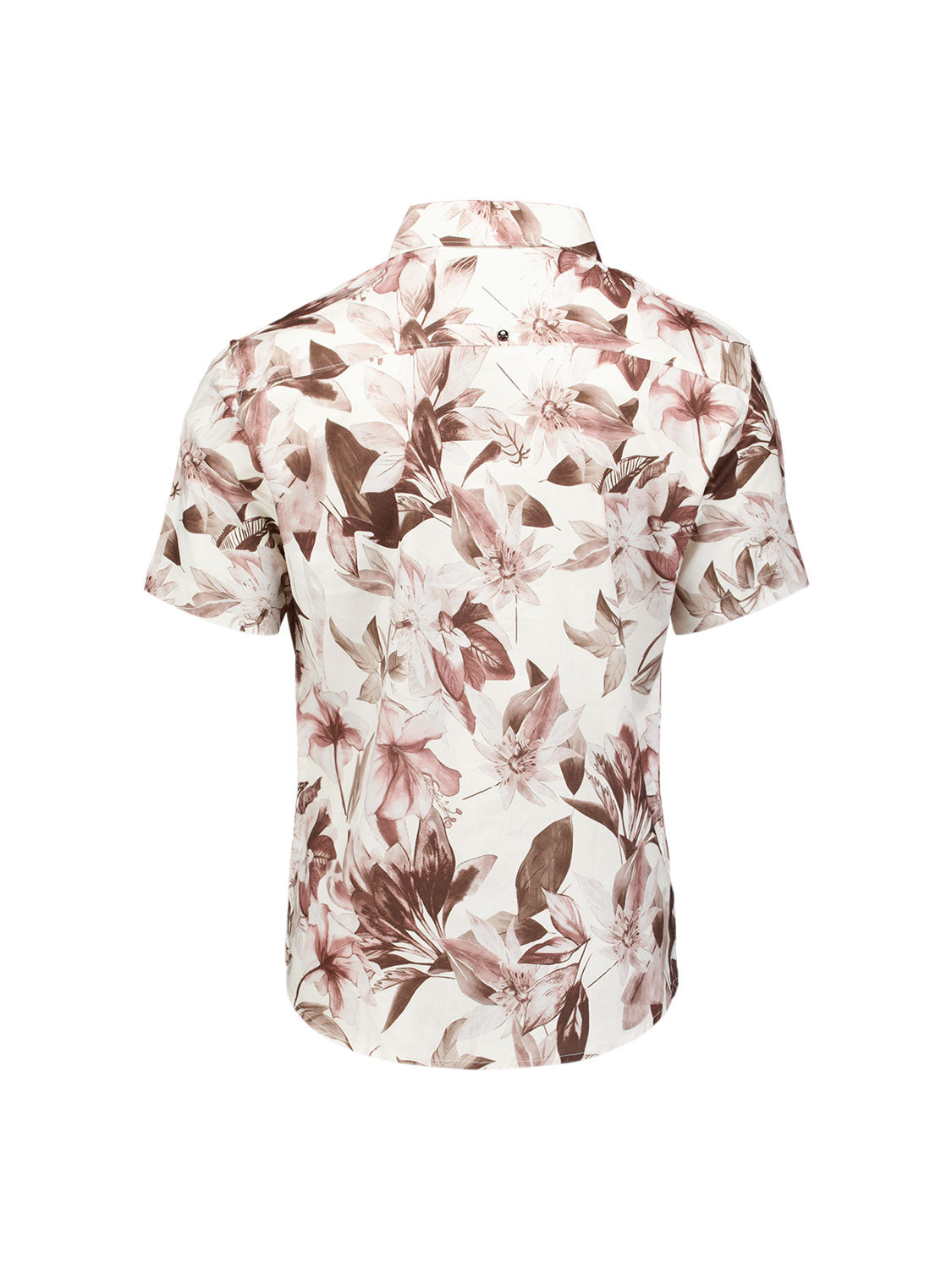 Overhemd met korte mouwen en bloemenprint | Coral