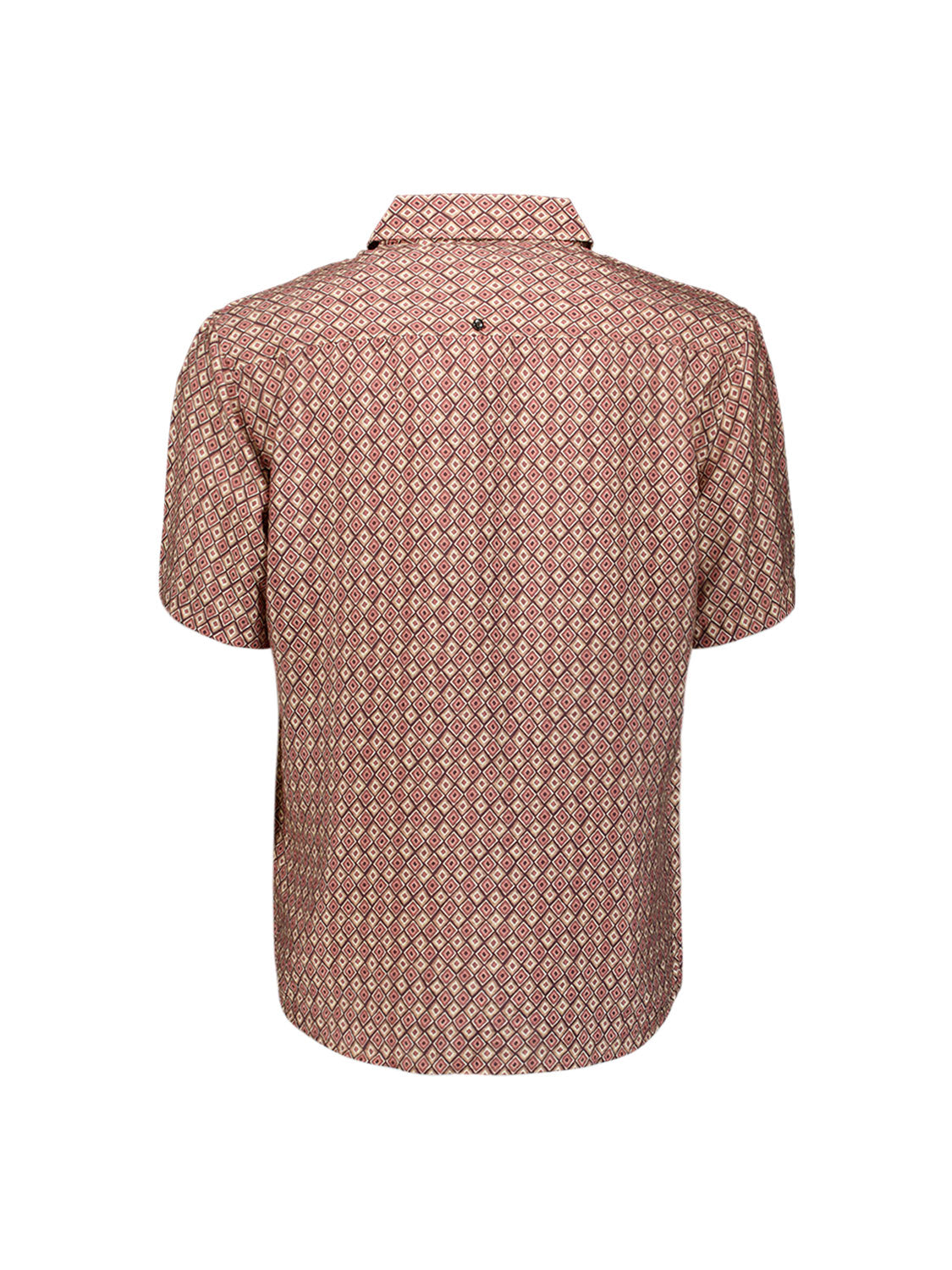 Overhemd met korte mouwen en all-over print | Coral