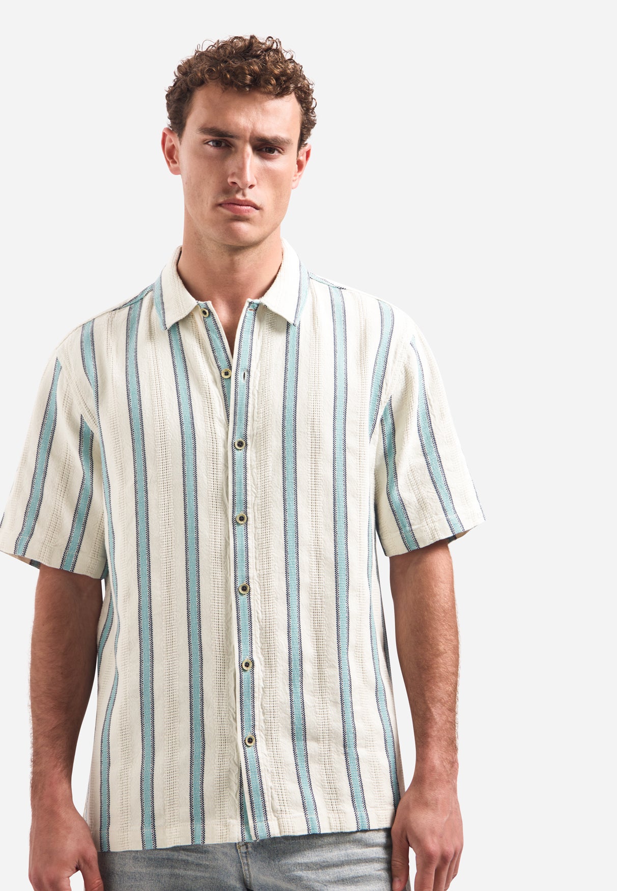 Chemise à manches courtes et rayures | Seablue