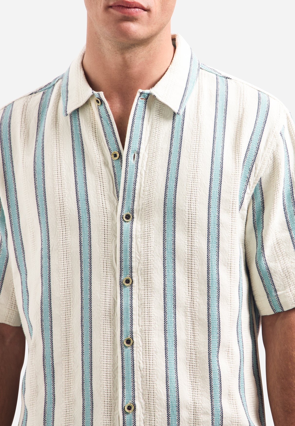Chemise à manches courtes et rayures | Seablue
