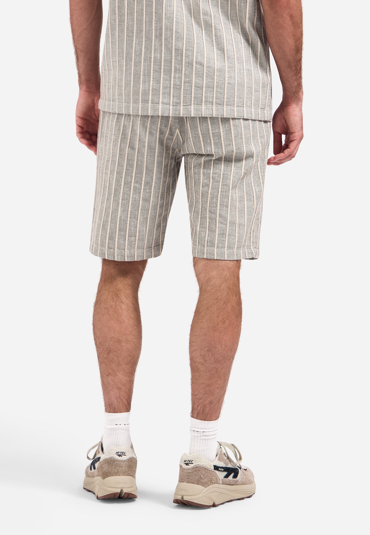 Gestreepte cargoshort met trekkoord | Sand