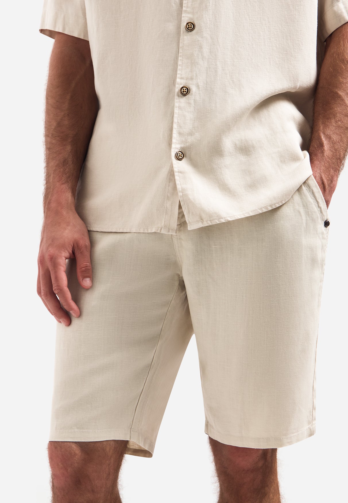 Short chino avec cordon de serrage | Stone