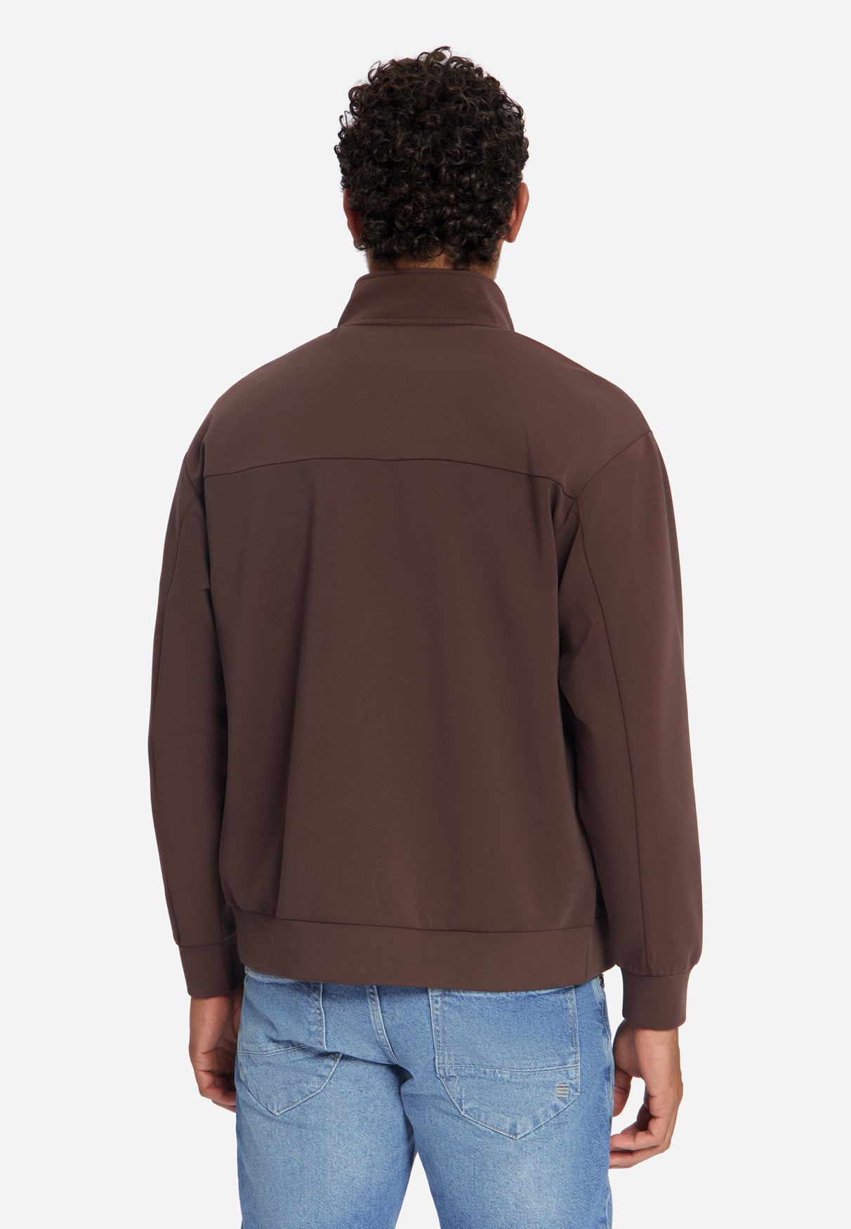 Veste Sweat Zippée | Dark Brown