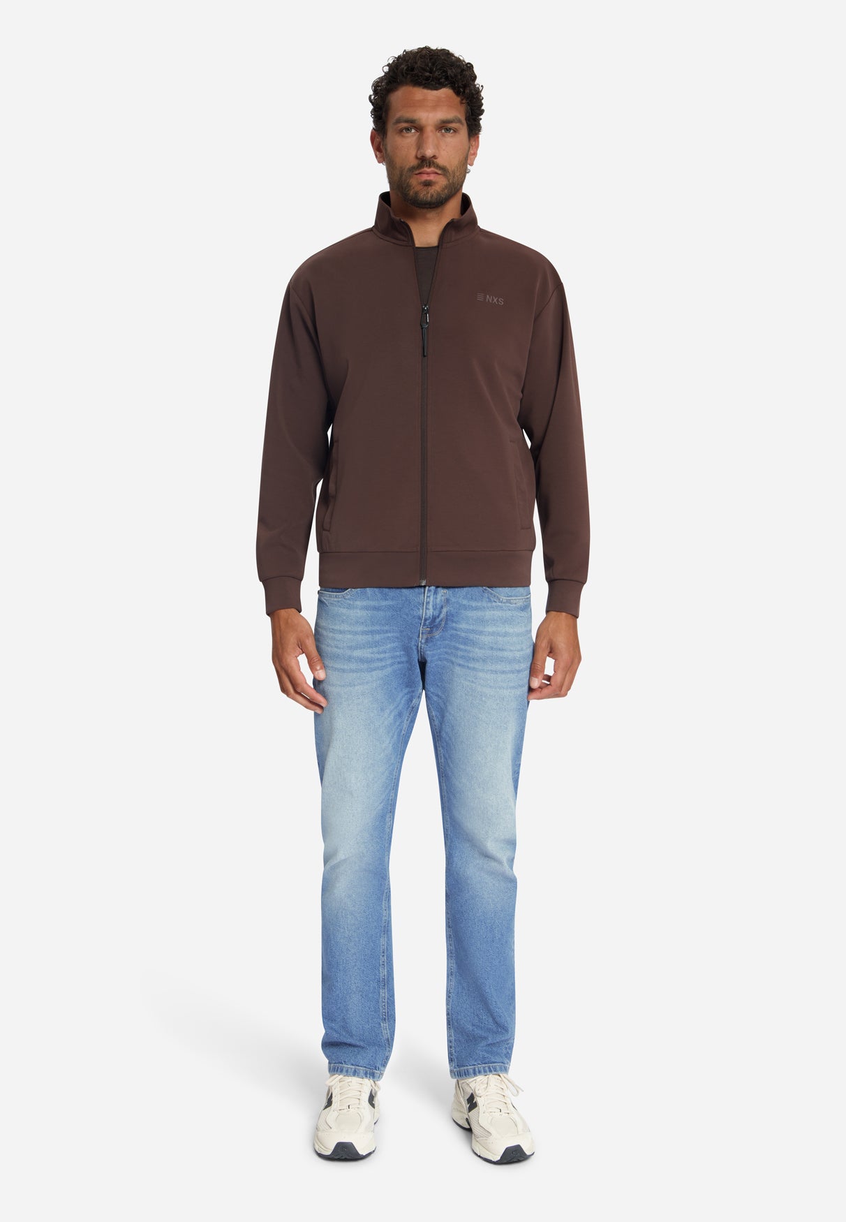 Veste Sweat Zippée | Dark Brown