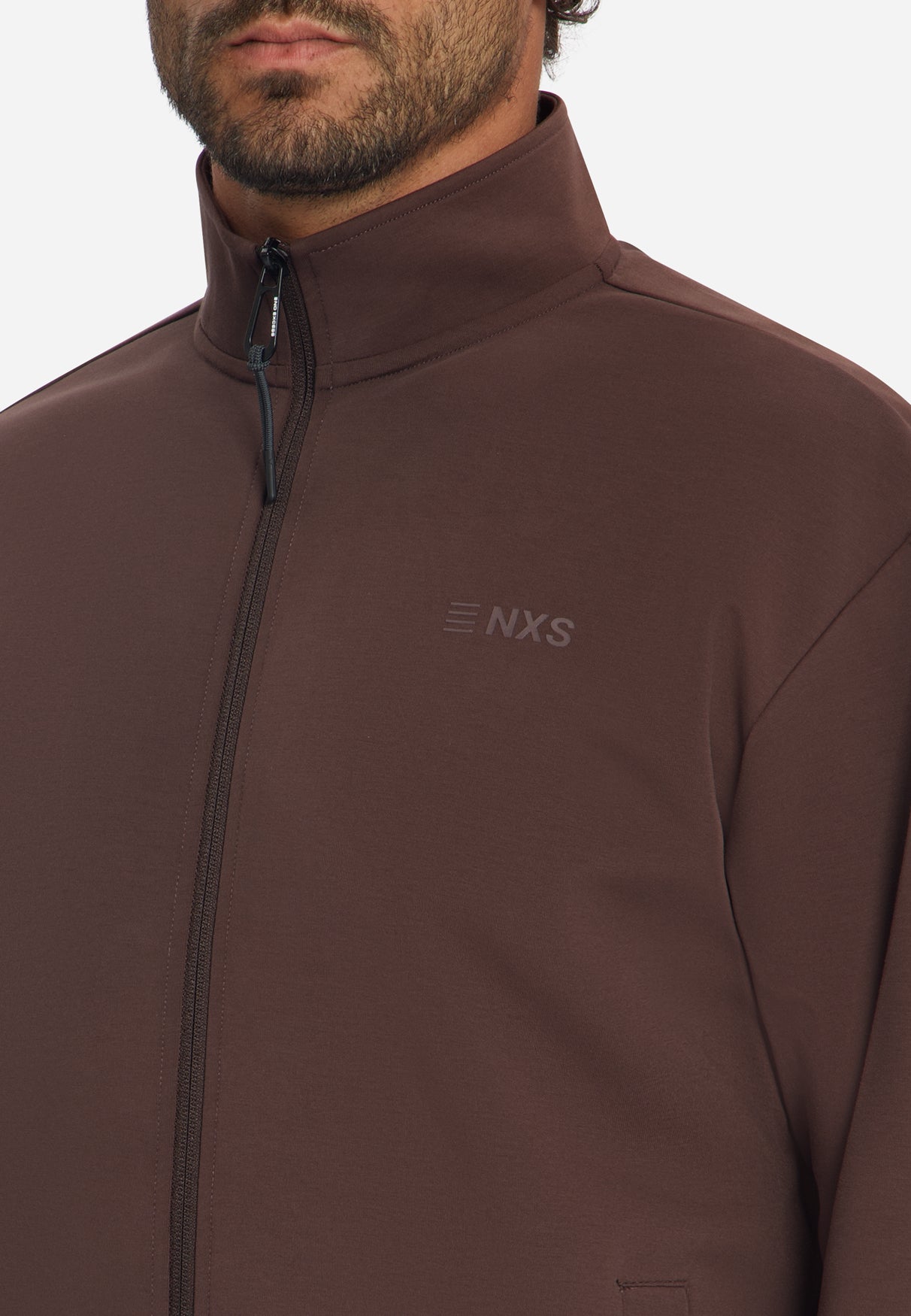 Veste Sweat Zippée | Dark Brown