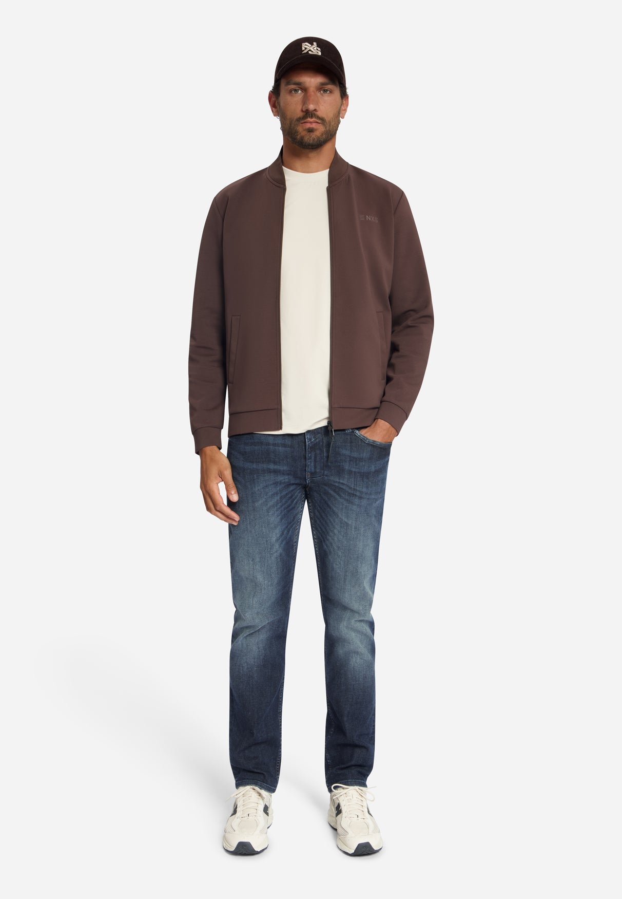 Bomber Sweater | Dark Brown