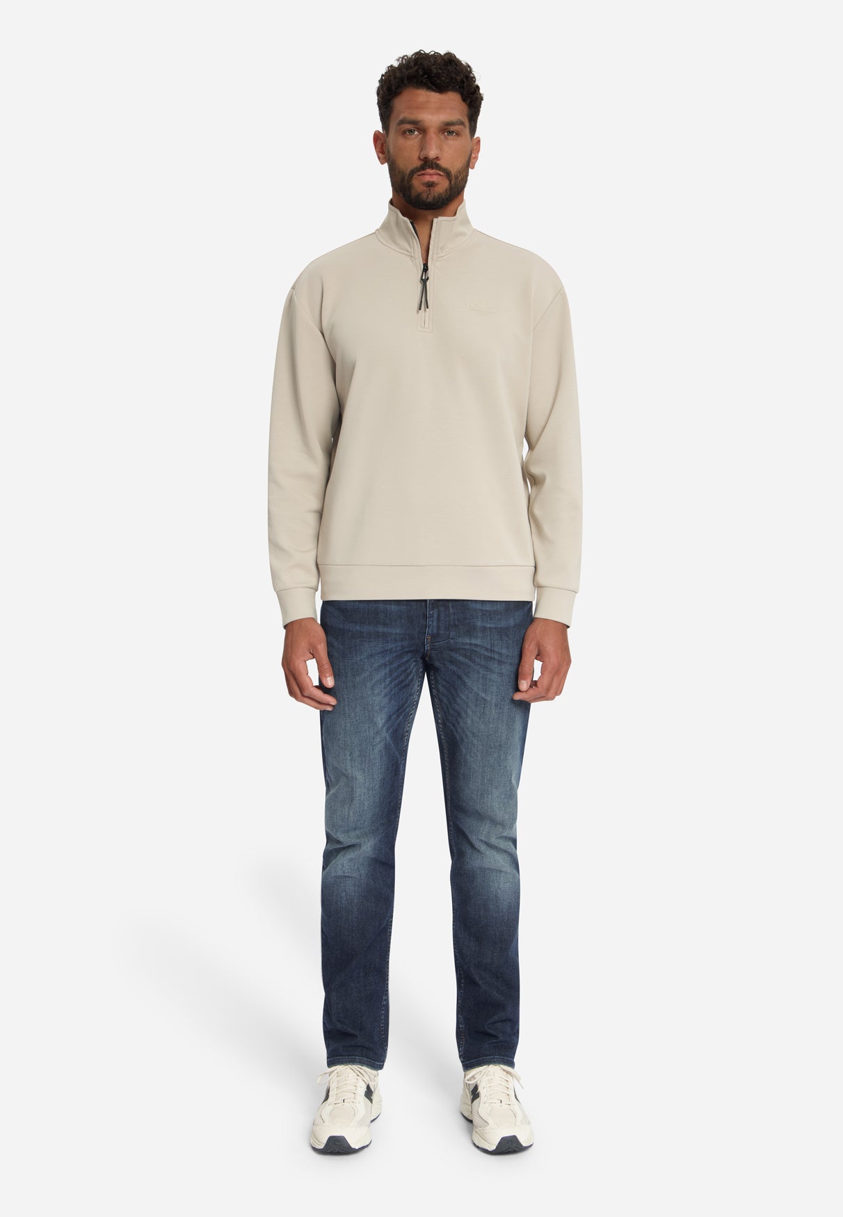 Sweat à Demi-Zip | Cement