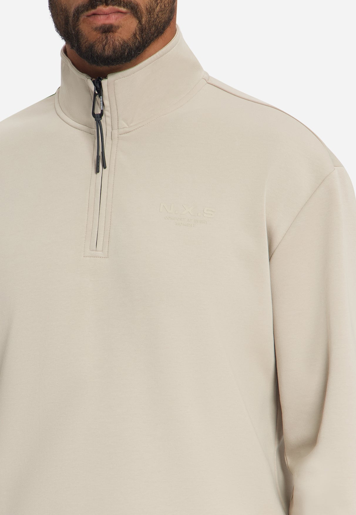 Sweat à Demi-Zip | Cement