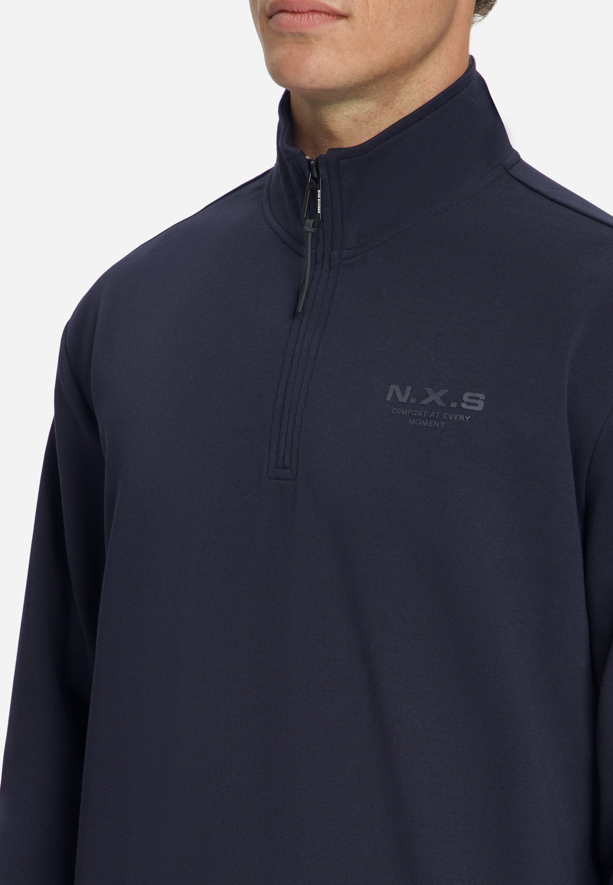 Sweater met Halve Rits | Dark Night