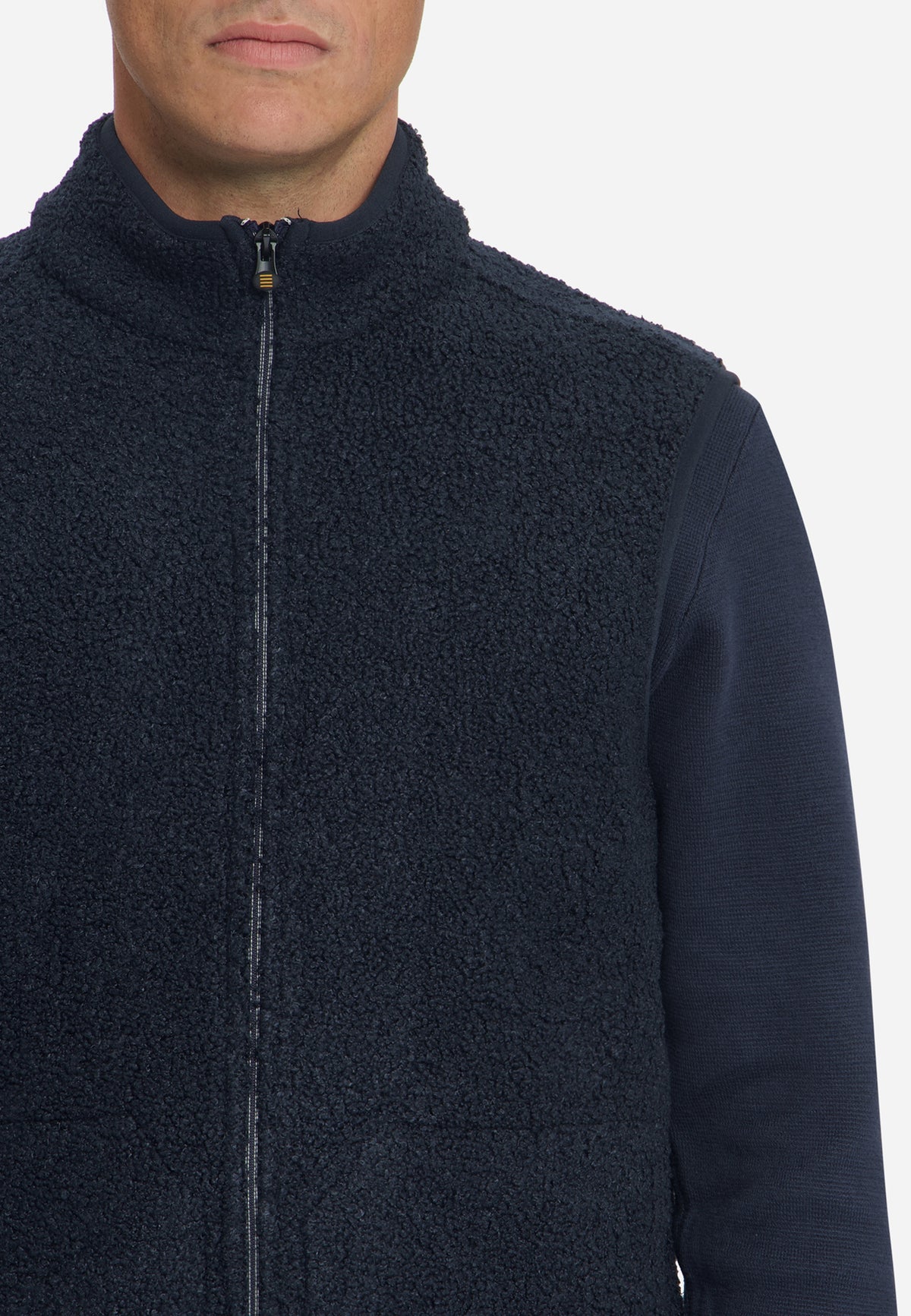 Teddy bodywarmer met ritssluiting | Dark Night