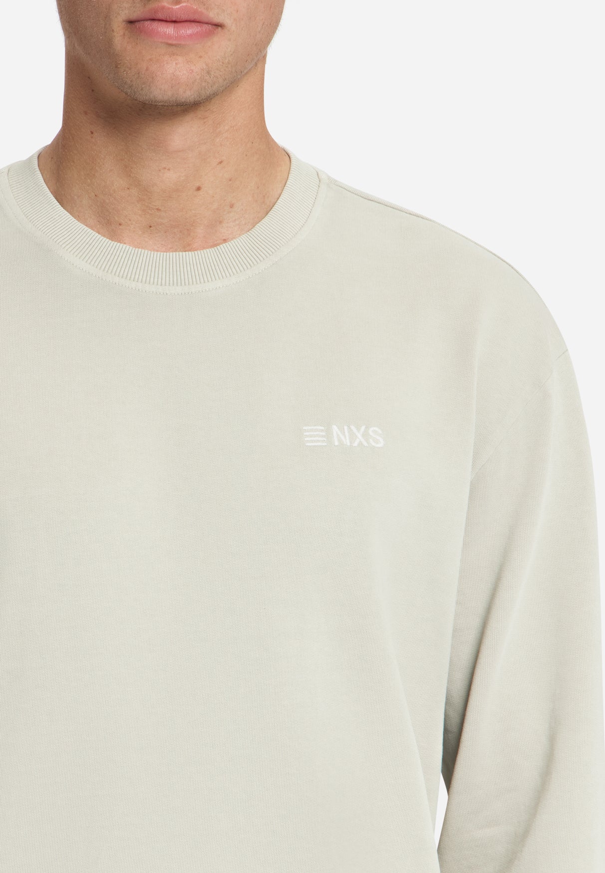 Crew Neck Sweatshirt | Cement