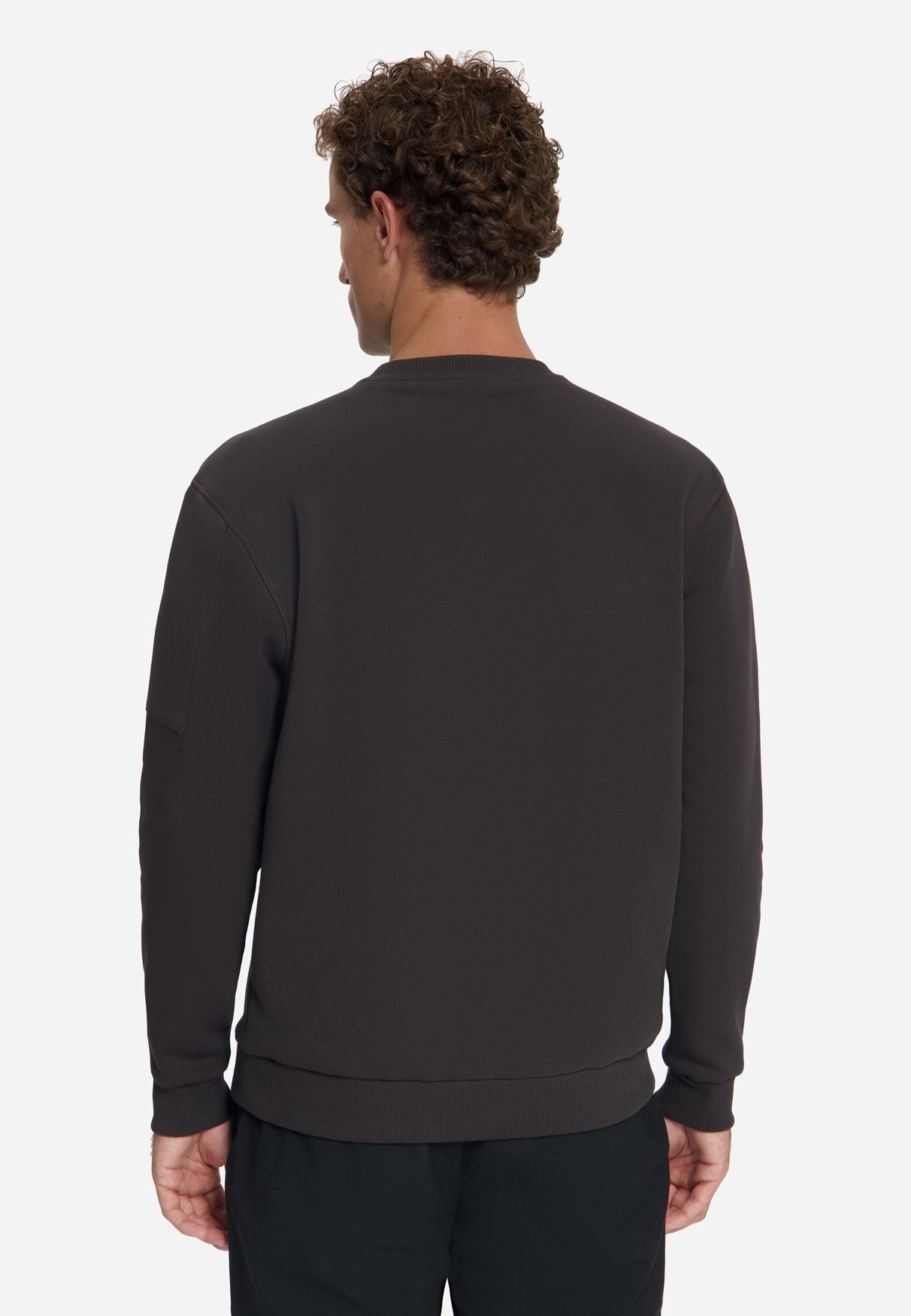 Crew Neck Sweater | Dark Brown