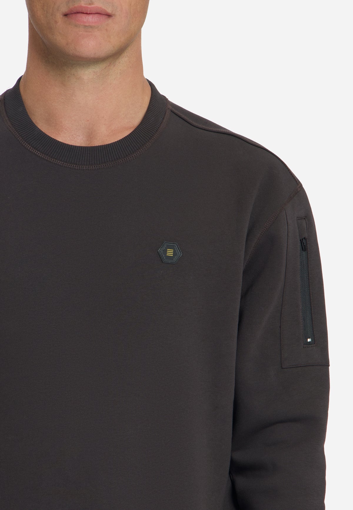 Sweater met Ronde Hals | Dark Brown