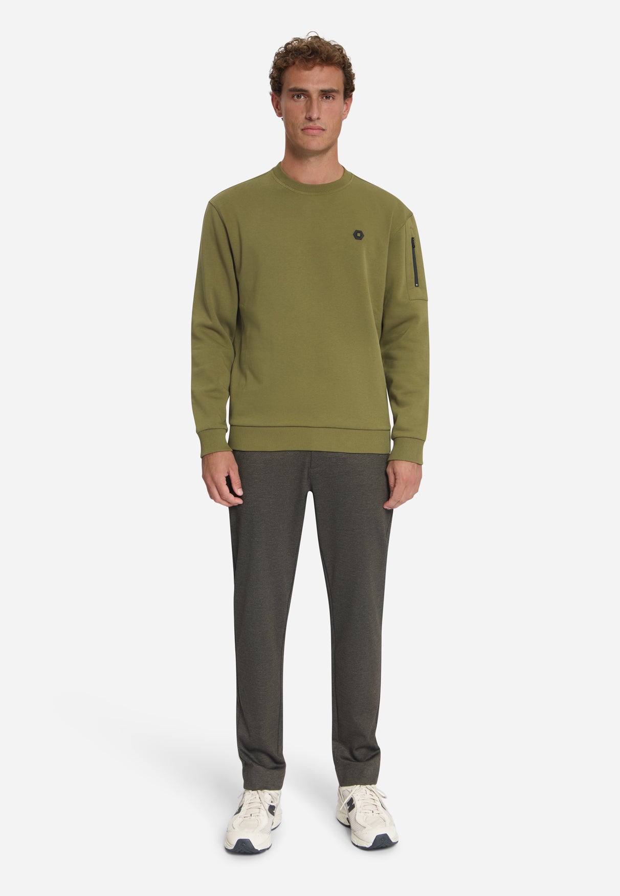 Crew Neck Sweater | Moss