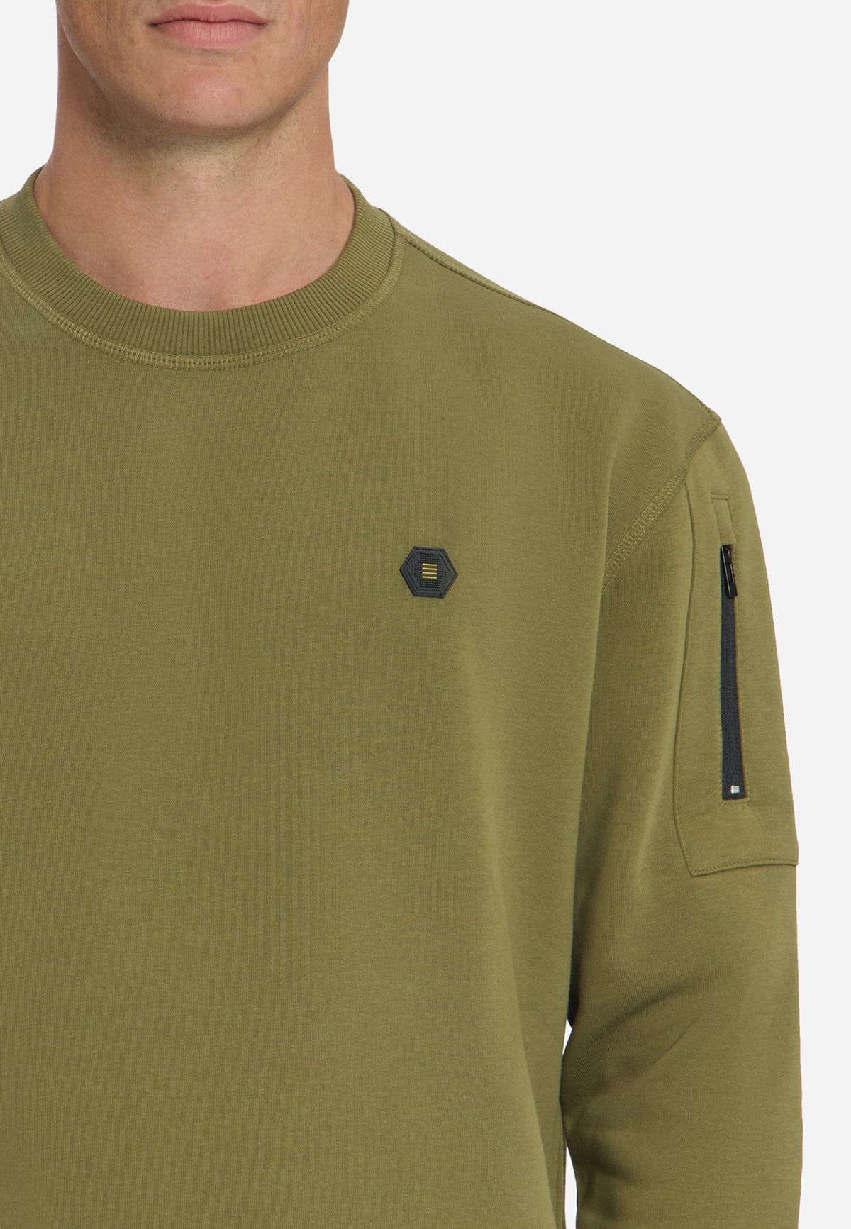 Sweater met Ronde Hals | Moss