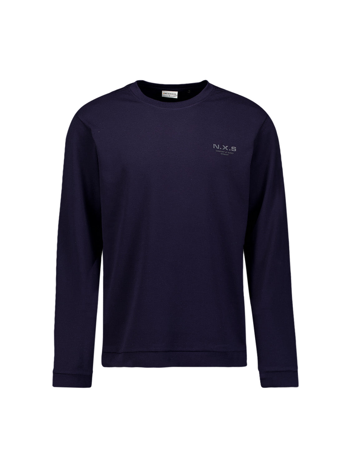 Interlock T-shirt met Lange Mouwen | Dark Night