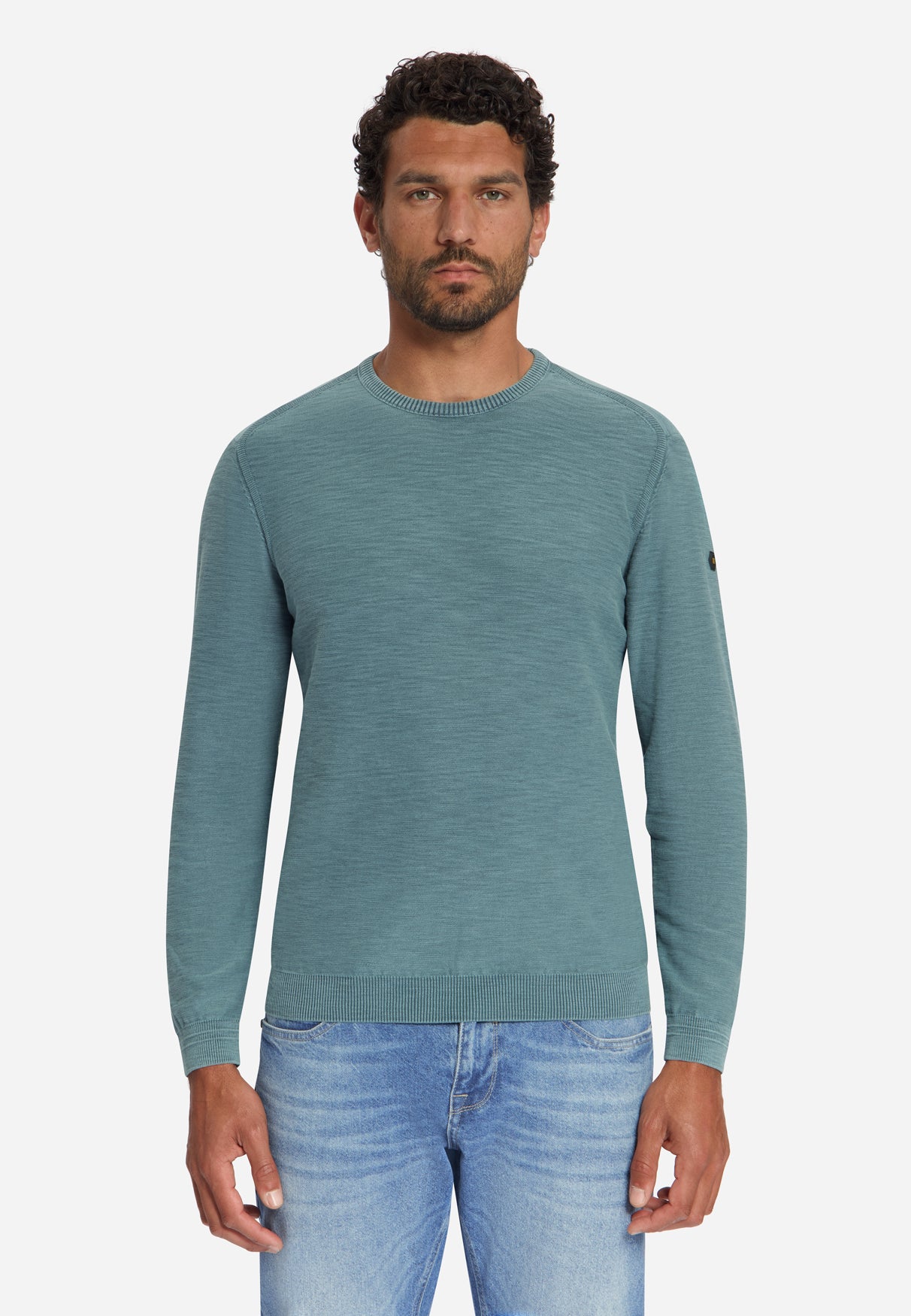 Pull en maille irrégulière | Shadow blue