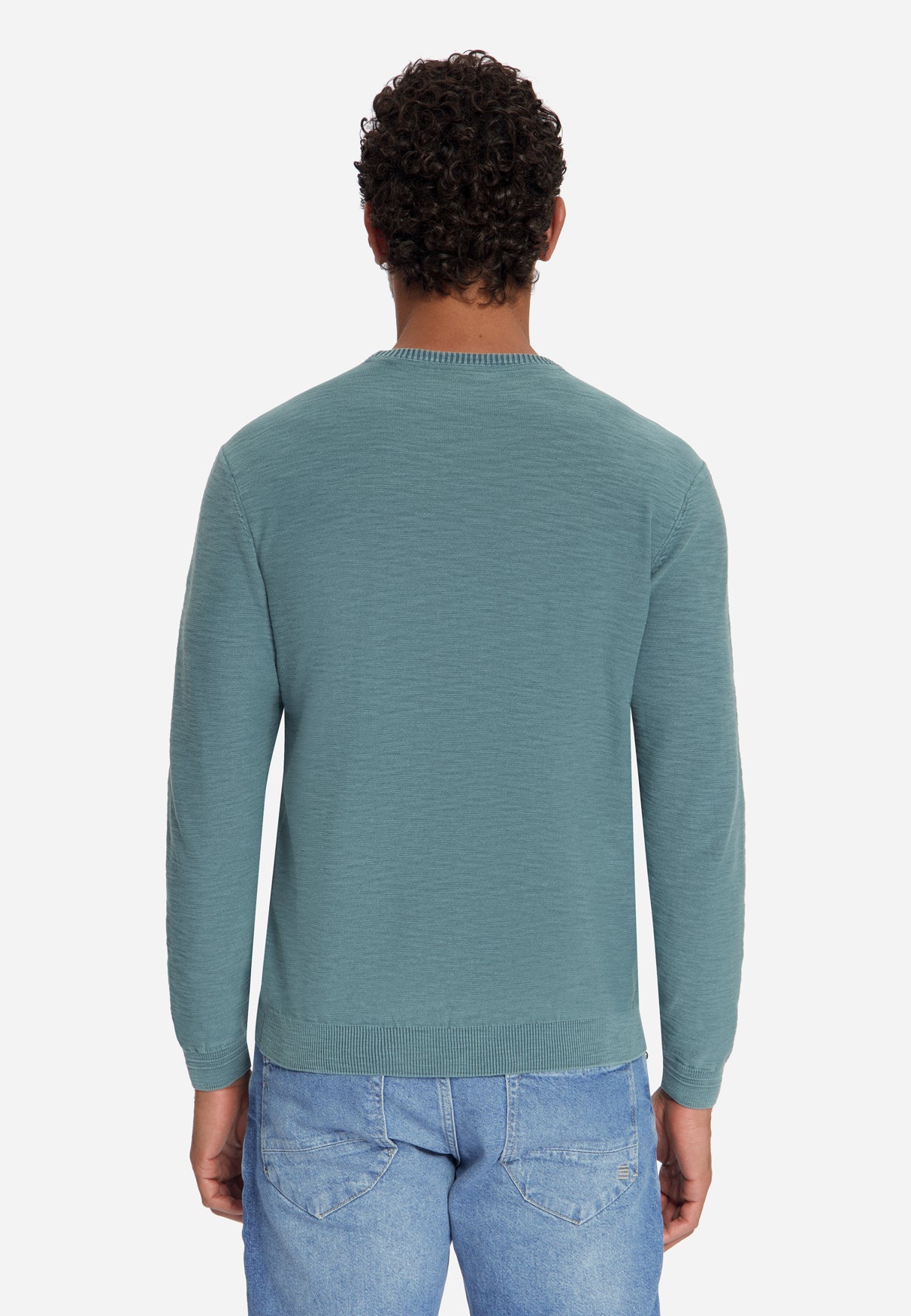 Pull en maille irrégulière | Shadow blue