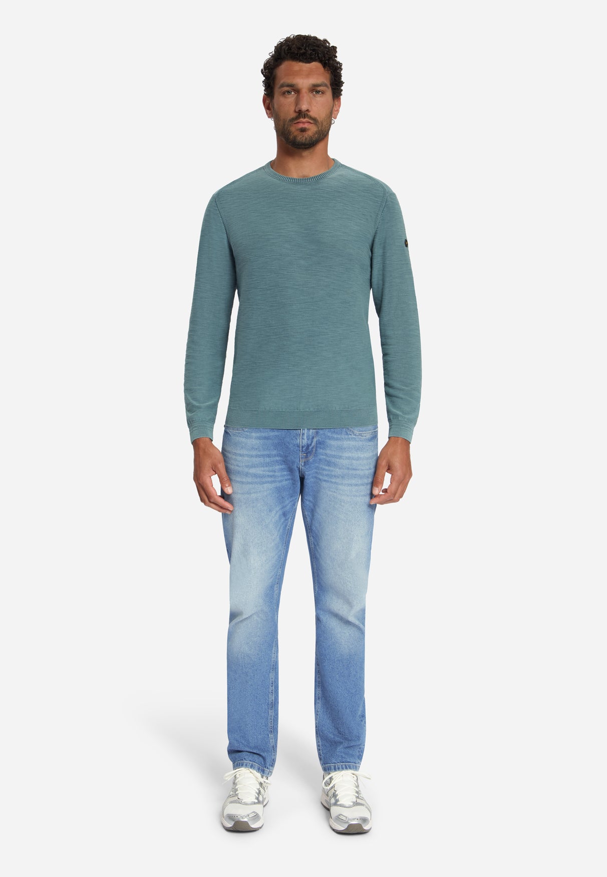 Pull en maille irrégulière | Shadow blue