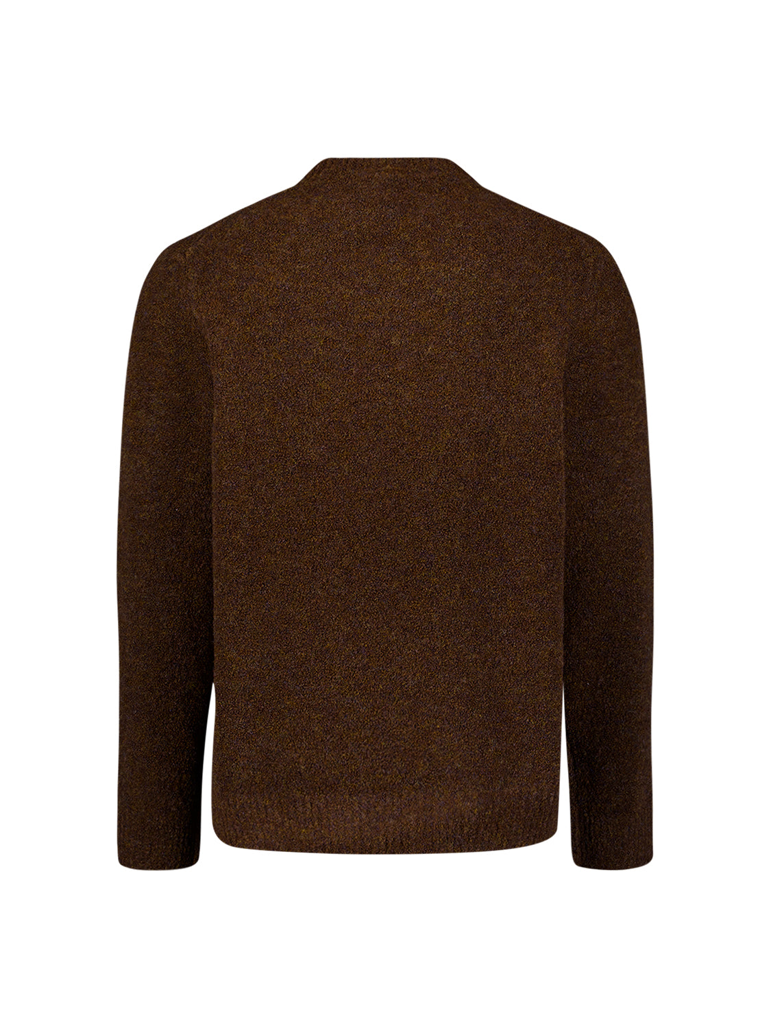 Pull en maille mélangée douce | Marron foncé