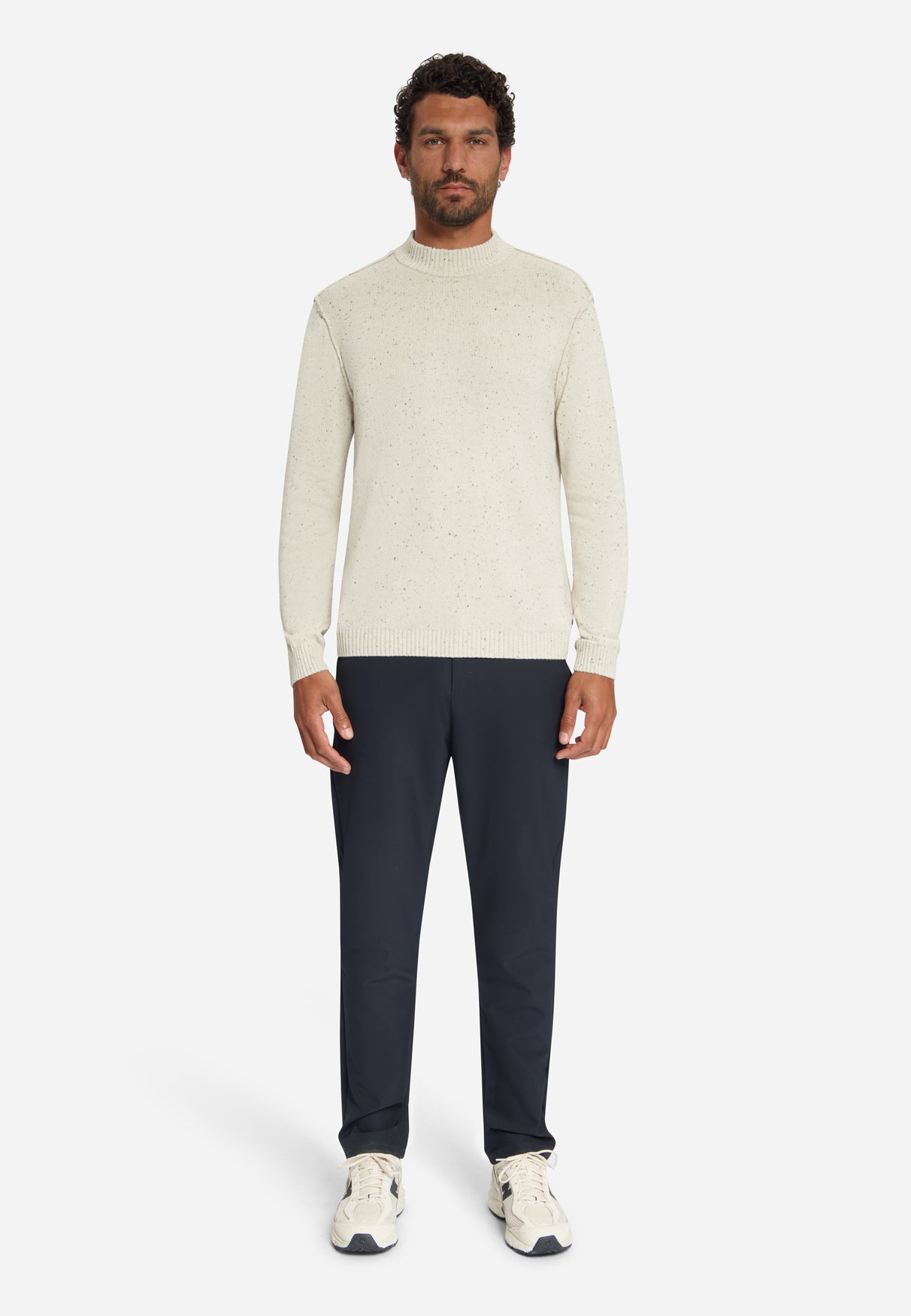 Pull Effet Tweed | Stone