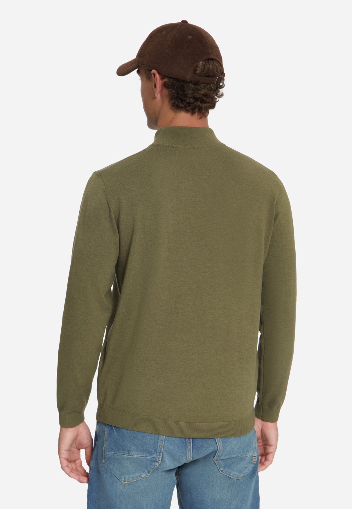 Pull à col roulé en maille fine | moss