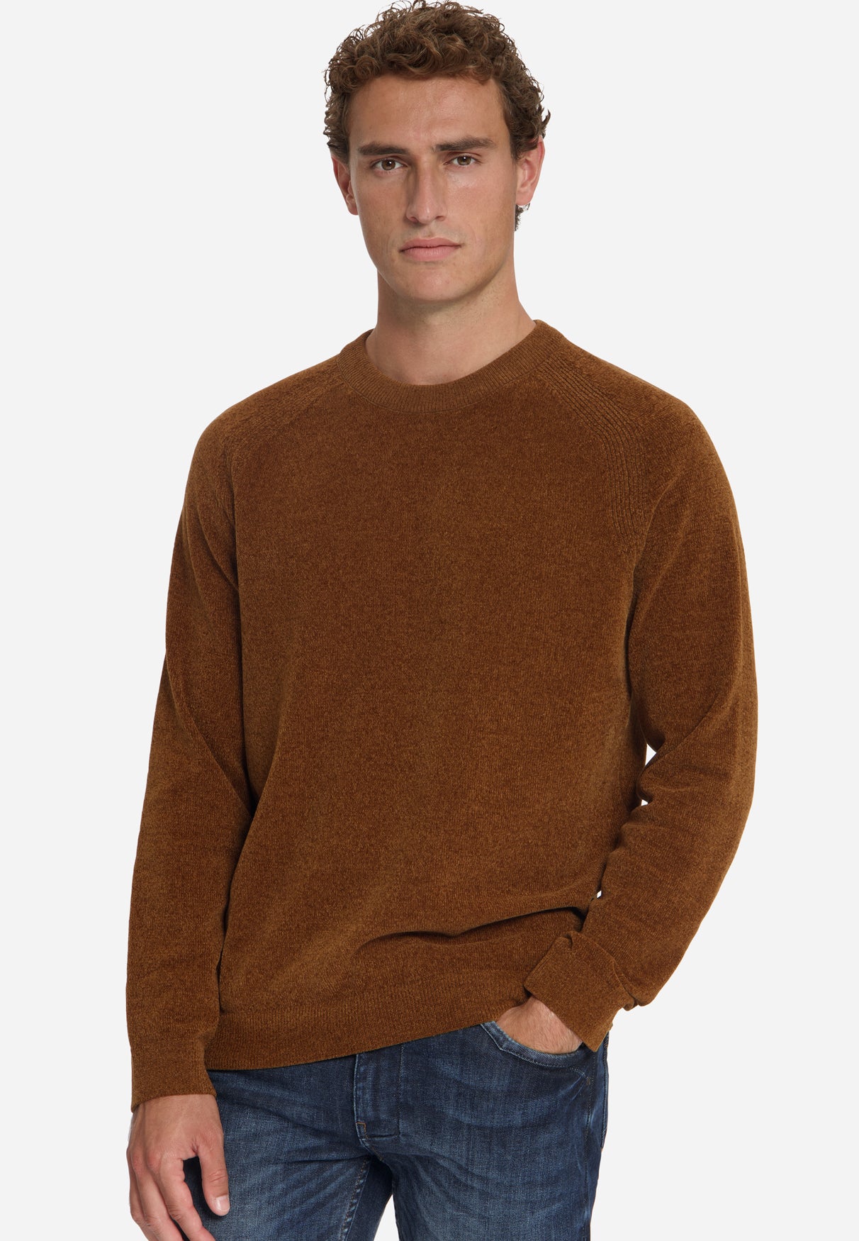 Chenille Trui | Caramel