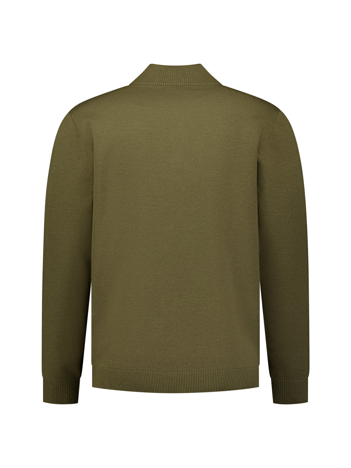 Trui met knoopkraag | Moss