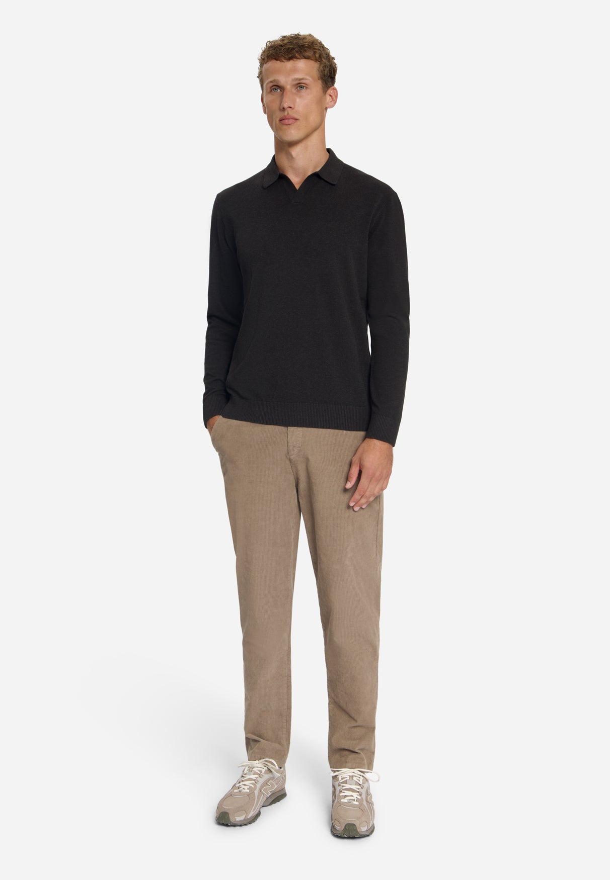 Fijngebreide polotrui | Dark Brown