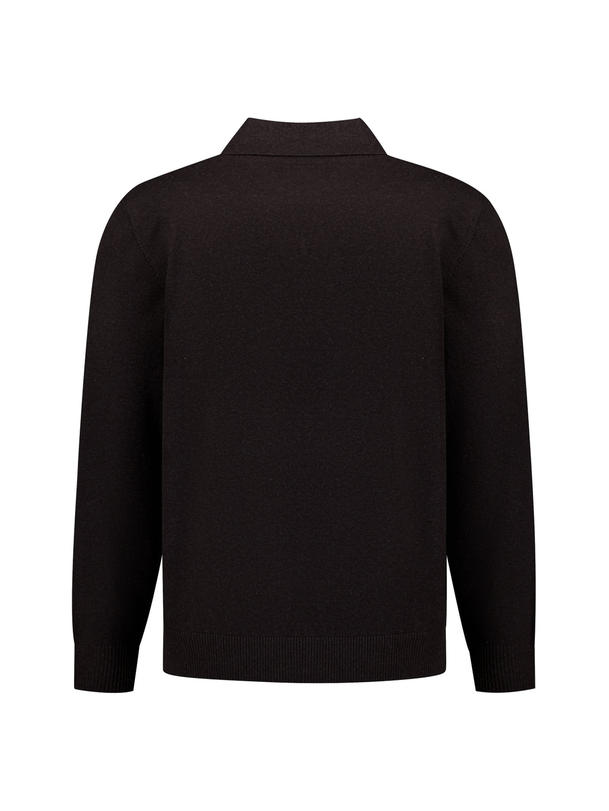 Fijngebreide polotrui | Dark Brown