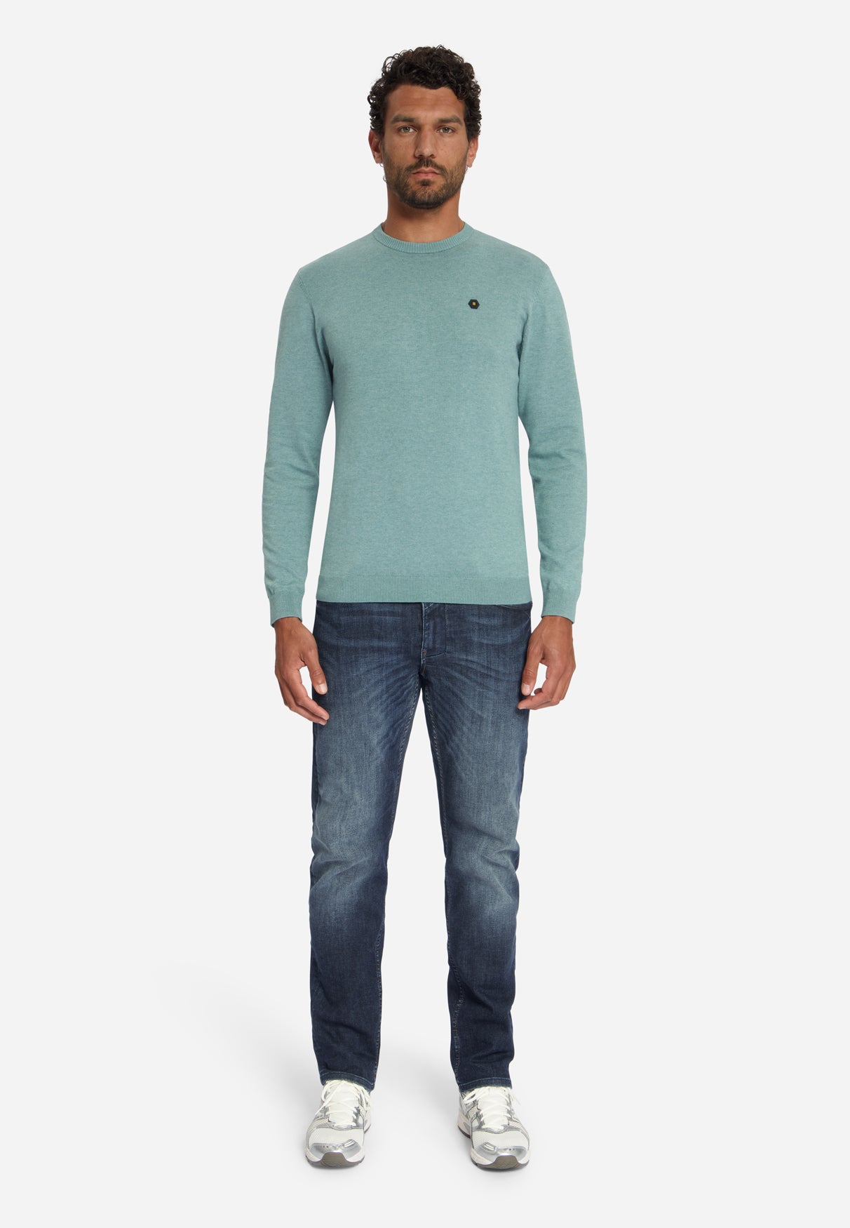 Pull Melange | Bleu poussiéreux