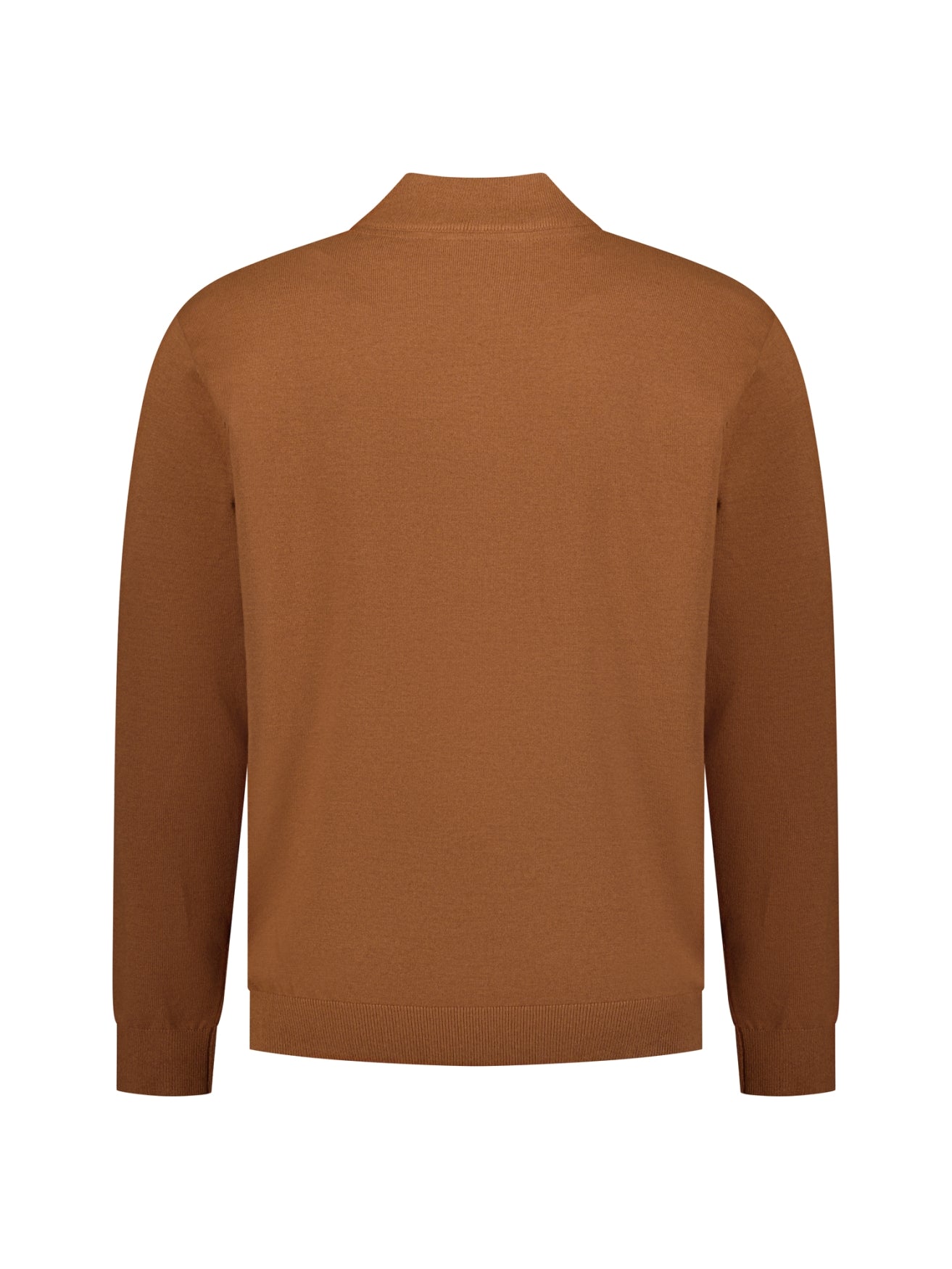 Melange Half-Zip Trui | Caramel