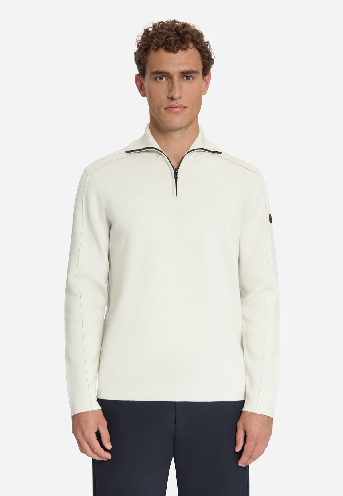 Pull texturé à demi-zip | Chalk